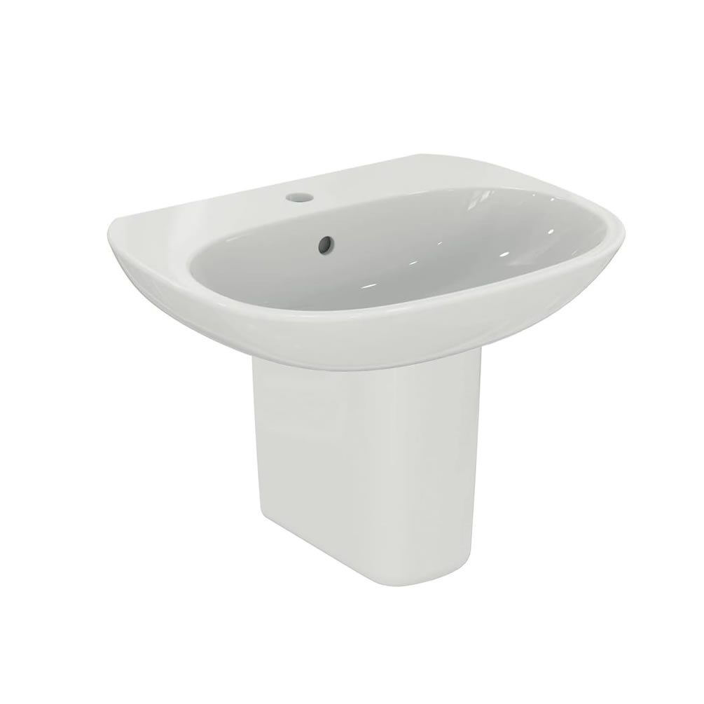 Cutout image of Ideal Standard Tesi 600mm Semi-Pedestal Basin
